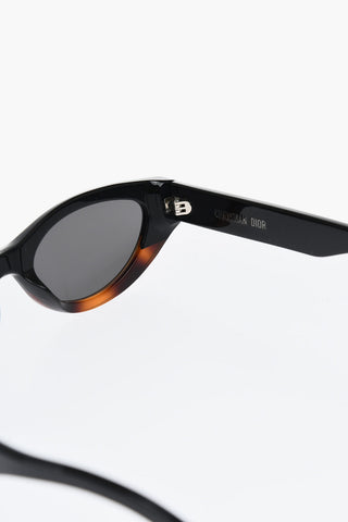 Tortoiseshell DIOR SIGNATURE B51 Sunglasses with Oval Frame