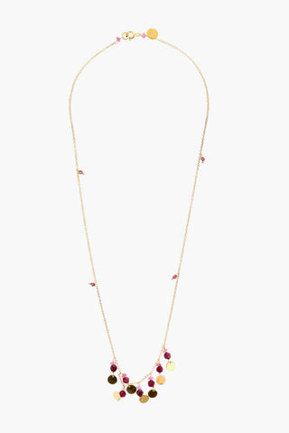 Collana Dorata con Dettaglio in Perline