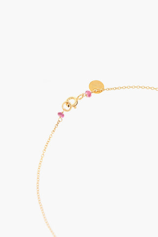 Collana Dorata con Dettaglio in Perline