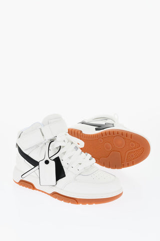 Leather OUT OF OFFICE HIgh-Top Sneakers