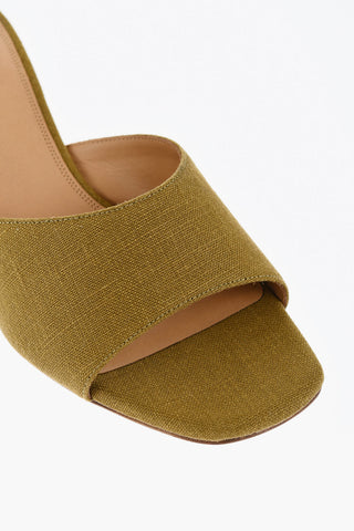 Sabot In Misto Lino LOLLIPOP Open-Toe Tacco 5 cm