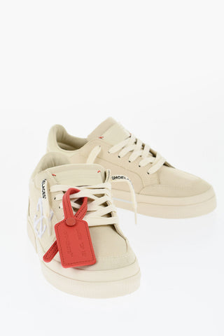 Canvas VULCANIZED Low-Top Sneakers With Embroidered Logo