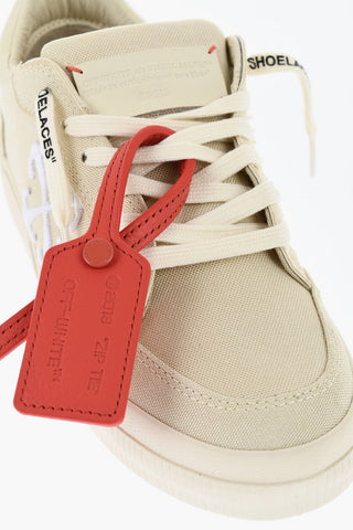 Canvas VULCANIZED Low-Top Sneakers With Embroidered Logo
