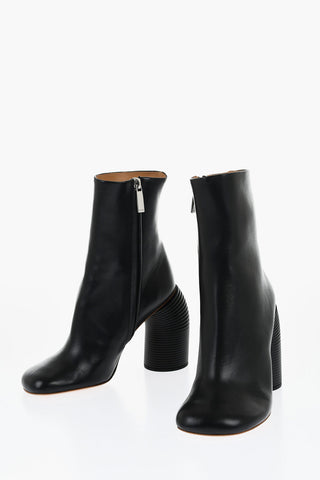 Leather SPRING Booties Statement Heel 11 cm