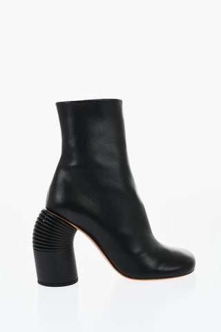 Leather SPRING Booties Statement Heel 11 cm