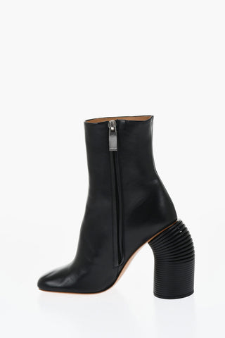 Leather SPRING Booties Statement Heel 11 cm