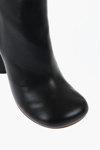 Leather SPRING Booties Statement Heel 11 cm
