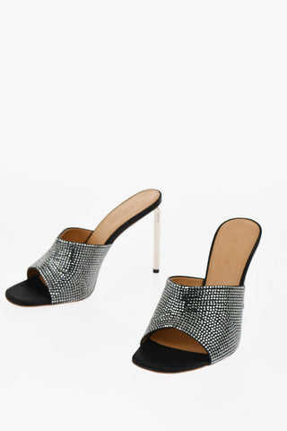 Sabot Open-Toe ALLEN Con Strass Tacco 10 cm