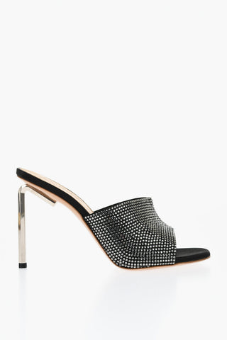 Sabot Open-Toe ALLEN Con Strass Tacco 10 cm