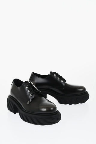 Brushed Leather EXPLORATION Derby With Chunky Sole