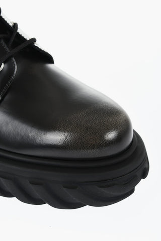 Brushed Leather EXPLORATION Derby With Chunky Sole