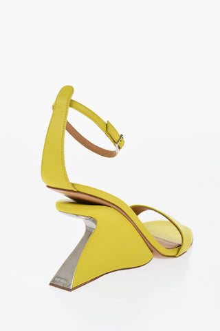 Leather JUG Sandals Wedge 9 cm