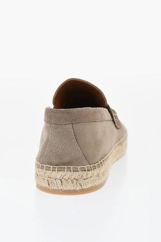 Slip-On Espadrillas With Suede Detail