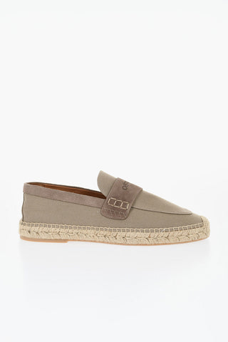 Slip-On Espadrillas With Suede Detail