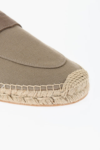 Slip-On Espadrillas With Suede Detail