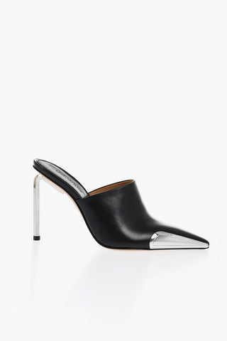 Letaher ALLEN Pointed Mules Heel 10 cm