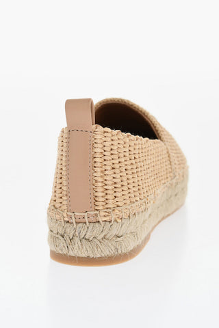 Espadillas In Raffia ARROW Con Logo Ricamato
