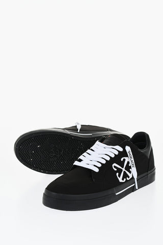 Canvas VULCANIZED Low-Top Sneakers With Embroidered Logo