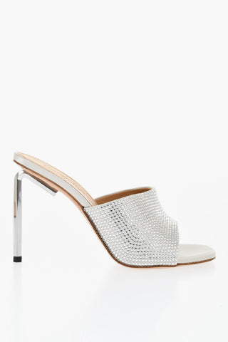 Open-Toe Sabot ALLEN mit Strass, Absatz 10 cm
