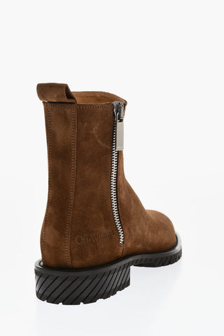 Suede COMBAT Booties