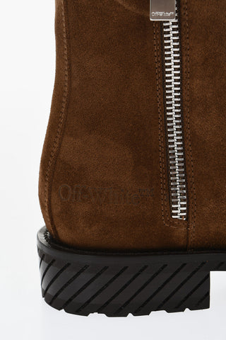Suede COMBAT Booties