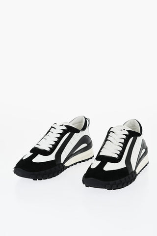 LEGEND Two Tone Suede and Leather Sneakers