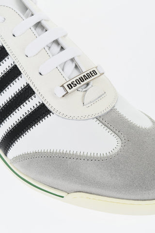 Rubber Sole NEW RUNNER Leather Sneakers