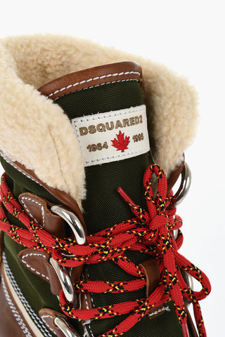 Stivaletti Platform CANADA HIKING con Suola Effetto Legno