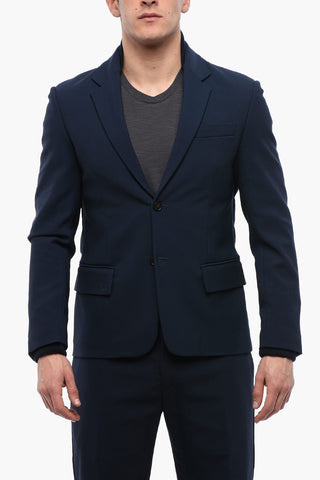 Blazer in Lana Tech HYBRID con Dettagli Bomber