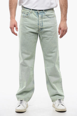 Jeans Straight Fit OVERDYE LOGO con Passanti 24cm