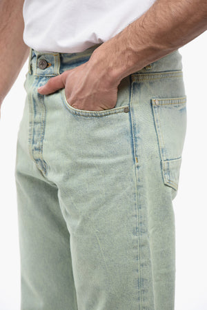 Jeans Straight Fit OVERDYE LOGO con Passanti 24cm