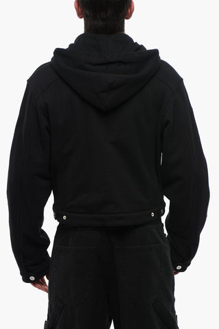 Felpa Hoodie VARSITY DIAGS con Zip Frontale e Tasche Utility