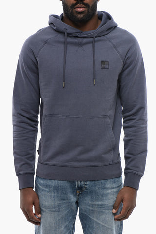 Brushed Cotton Hooded Sweatshirt