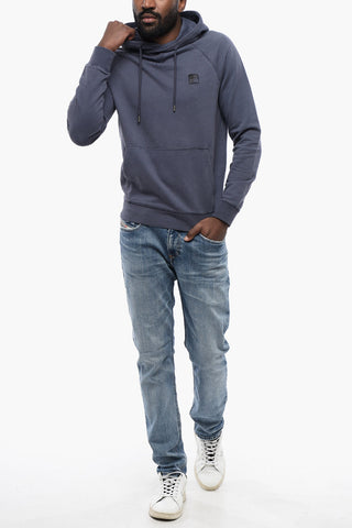 Brushed Cotton Hooded Sweatshirt