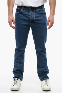 Jeans 5 Tasche Slim Fit con Passanti 18cm