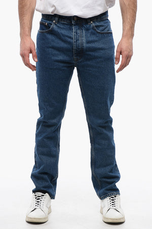 Jeans 5 Tasche Slim Fit con Passanti 18cm