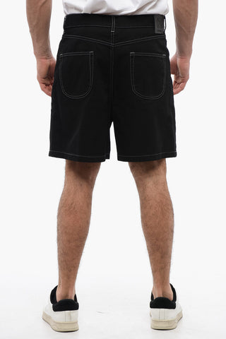 Single-pleated 90SLOGO Denim Shorts