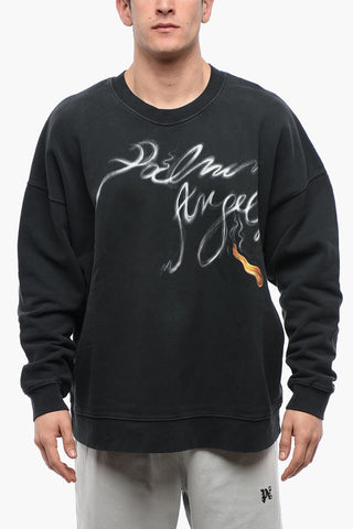 Crew Neck FOGGY Brushed Cotton Sweatshirt