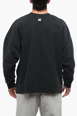 Crew Neck FOGGY Brushed Cotton Sweatshirt