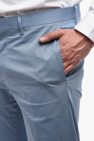 Abito in Cotone con Tasche ad Aletta