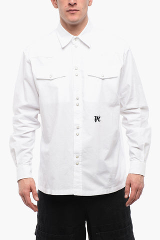 Cotton Saharan Shirt with Snap Buttons