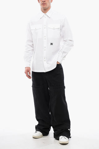 Cotton Saharan Shirt with Snap Buttons