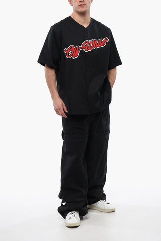 Baumwollhemd BASEBALL mit gesticktem Logo