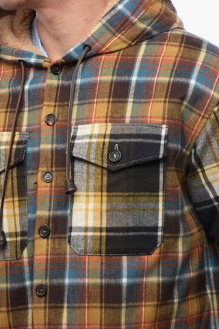 ICON Padded Overshirt with Shearling Lining