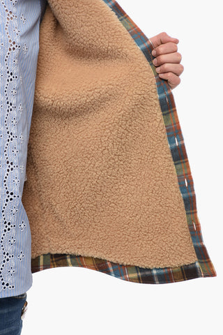 ICON Padded Overshirt with Shearling Lining