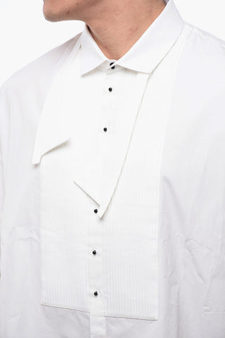 Tuxedo Shirt with Contrast Buttons