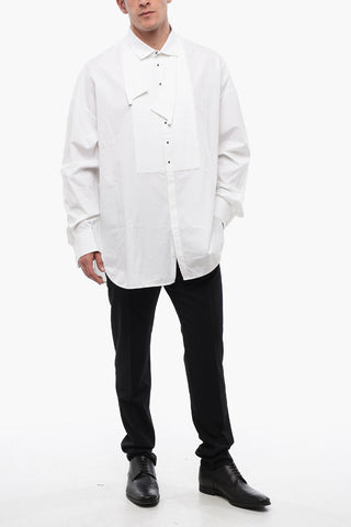 Tuxedo Shirt with Contrast Buttons