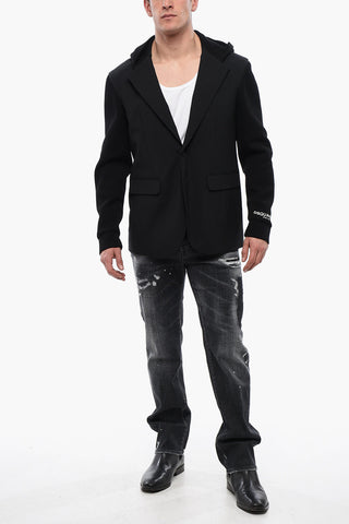 Wool Hooded Blazer