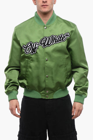 Nylon WILLOW Bomber Jacket with Front Logo