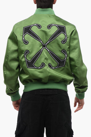 Nylon WILLOW Bomber Jacket with Front Logo